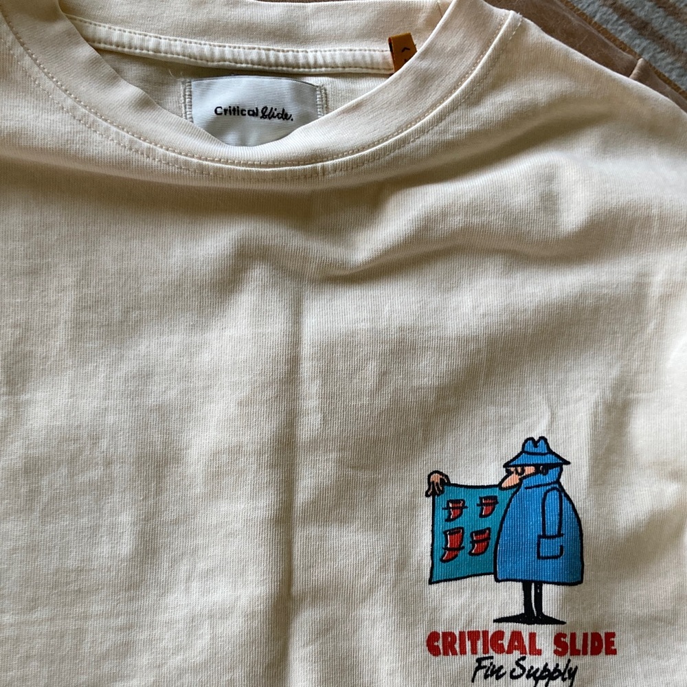 Men's Cream Long Sleeve Graphic Tee